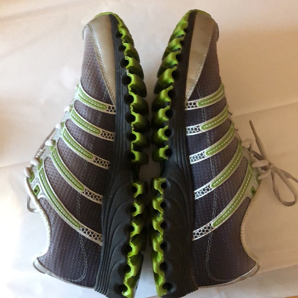 K-Swiss Gray and Green Athletic Shoes - Picture 4 of 7